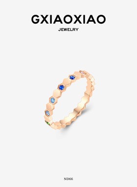 GXIAOXIAO925银法式蜂巢戒指