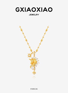 高小小独角兽项链女款黄皮推荐