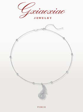 气质高级感精致百搭羽毛项链