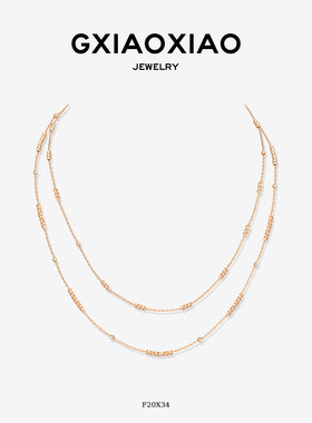 高小小叠戴项链生日礼物送女生