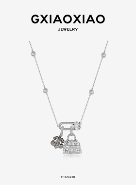 GXIAOXIAO气质鸢尾花包项链