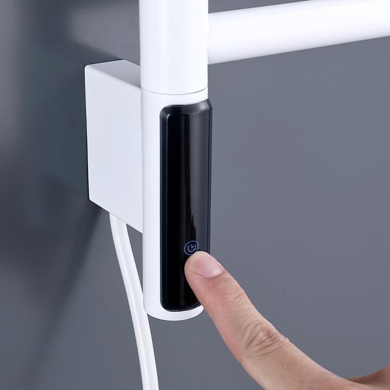 白色智能恒温电热毛巾架可旋转浴巾架加热烘干杀菌毛巾杆卫生间,淘宝优惠券,粉丝福利购,淘宝优惠卷