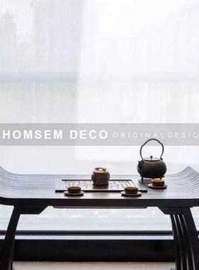 售楼处博古架软装饰品摆件新中式C样板房茶杯茶壶生铁壶提梁壶摆