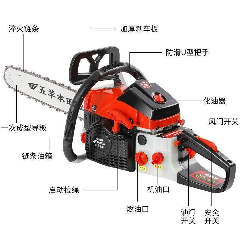 进口大功率四冲程汽油油锯伐树油锯伐木锯汽油电链锯手持式砍树锯,淘宝优惠券,粉丝福利购,淘宝优惠卷