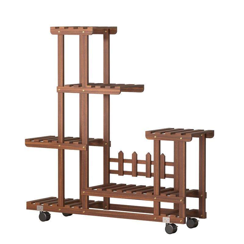 室内外实木质花架子阳台客厅碳化防腐绿萝多肉植物置物架落地多层,淘宝优惠券,粉丝福利购,淘宝优惠卷