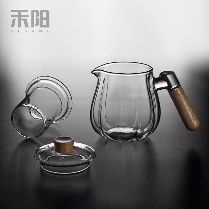 禾阳 玻璃泡茶壶大容量冲茶壶带过滤煮茶壶耐高温加厚花茶壶套装,淘宝优惠券,粉丝福利购,淘宝优惠卷