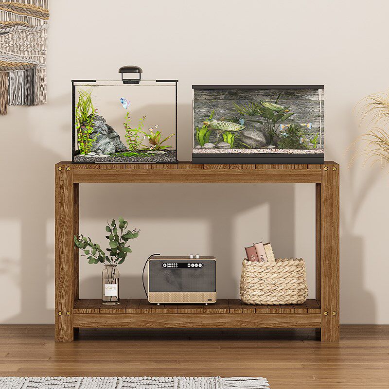 鱼缸架子实木底柜底座双层家用鱼缸专用柜放置柜桌子超强承重定制,淘宝优惠券,粉丝福利购,淘宝优惠卷