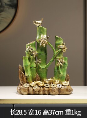 轻奢高端大气上档次摆件品新中式A高档老板董事长领导办公室装饰