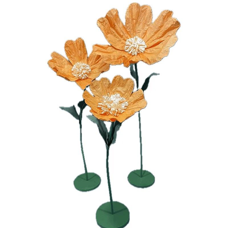 大型纸花婚庆巨型立体仿真花手揉皱纹纸婚礼商场美陈橱窗装饰布置,淘宝优惠券,粉丝福利购,淘宝优惠卷