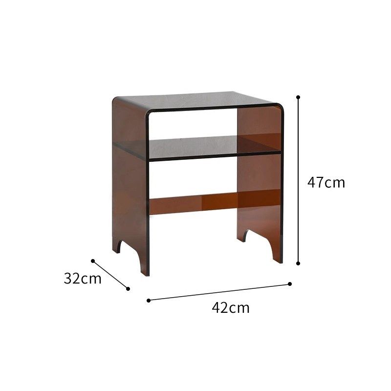 亚克力边几客厅沙发小茶几意式极简床头柜置物架透明收纳储物盒,淘宝优惠券,粉丝福利购,淘宝优惠卷