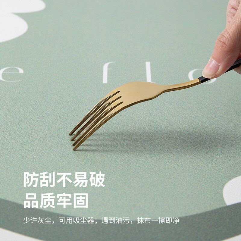 Kitchen floor mats are non-slip and oil-proof, wipeable and wash-free, pvc waterproof and dirt-resistant carpets 20Q25 new home full floor mats