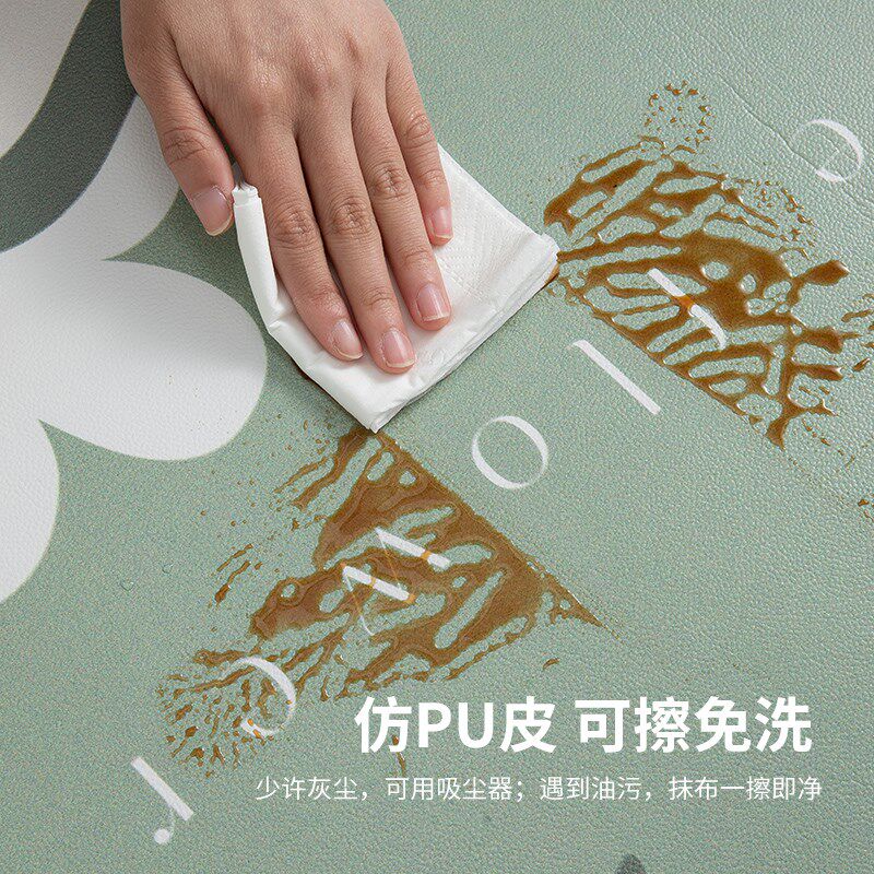 Kitchen floor mats are non-slip and oil-proof, wipeable and wash-free, pvc waterproof and dirt-resistant carpets 20Q25 new home full floor mats