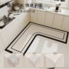 Special diatom mud soft floor mat for kitchen, wipe-free, non-slip, anti-oil floor mat, water-absorbing and oil-absorbing LZ type dirt-resistant carpet