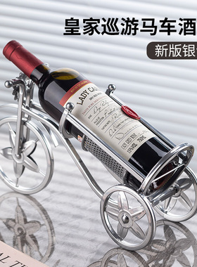 轻奢红酒架摆件葡萄酒架酒柜摆z设家居装饰酒架创意现代酒瓶架欧