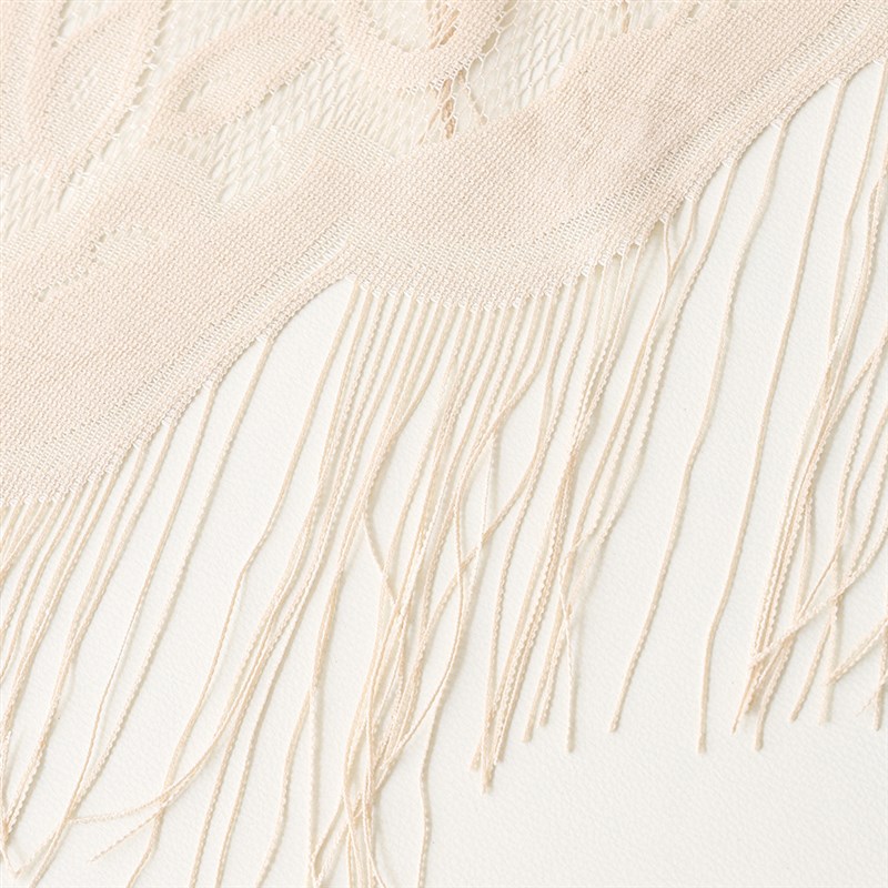 蕾丝三角巾空调房斗篷夏季防晒时尚百搭贵妇旗袍披肩流苏搭配裙子 - 图3