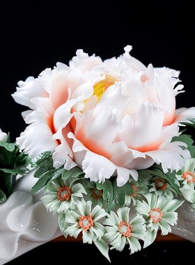 中式手工福到如意陶瓷艺术摆件客厅酒柜装饰家居饰品开业乔迁礼品