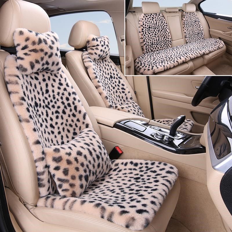 汽车坐垫冬季毛绒豹纹保暖女神款通用车载座椅垫兔毛羊毛防滑加厚,淘宝优惠券,粉丝福利购,淘宝优惠卷