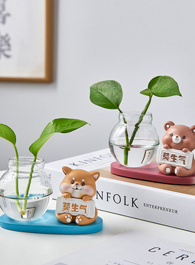 莫生气猪摆件治癒解压小r物件办公室桌面装饰不要生气情绪稳定礼