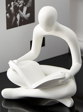 高级感抽象艺术人物坐姿摆件x创意电视酒柜玄关家居轻奢高档装饰