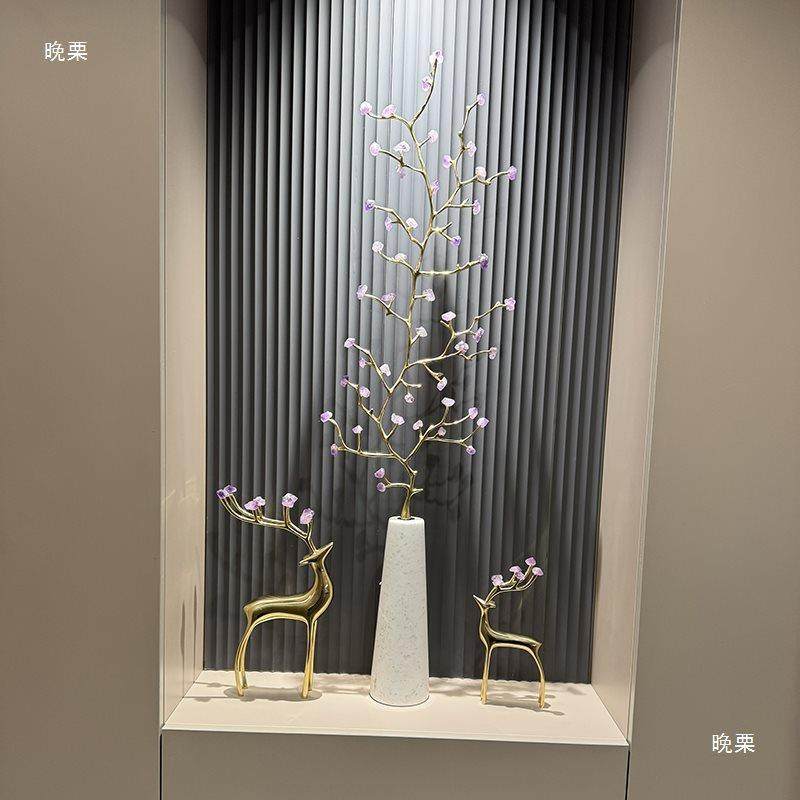 玄关柜水晶树一米摆件客厅入户正对门轻奢竖高落地装饰品其他风,淘宝优惠券,粉丝福利购,淘宝优惠卷