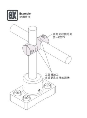 支柱固定夹光轴连接件十字轴夹 异径型 HLKLN  KLSTN ALKLN MLSTN