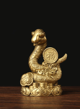 新款如意铜生肖摆件 十二生肖摆件 鼠牛虎兔龙蛇马羊猴鸡狗猪摆件