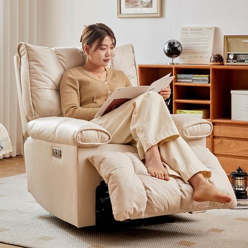 电动单人位沙发云朵懒人椅头等仓多功能卧室可睡躺客厅休闲摇摇椅 - 图1