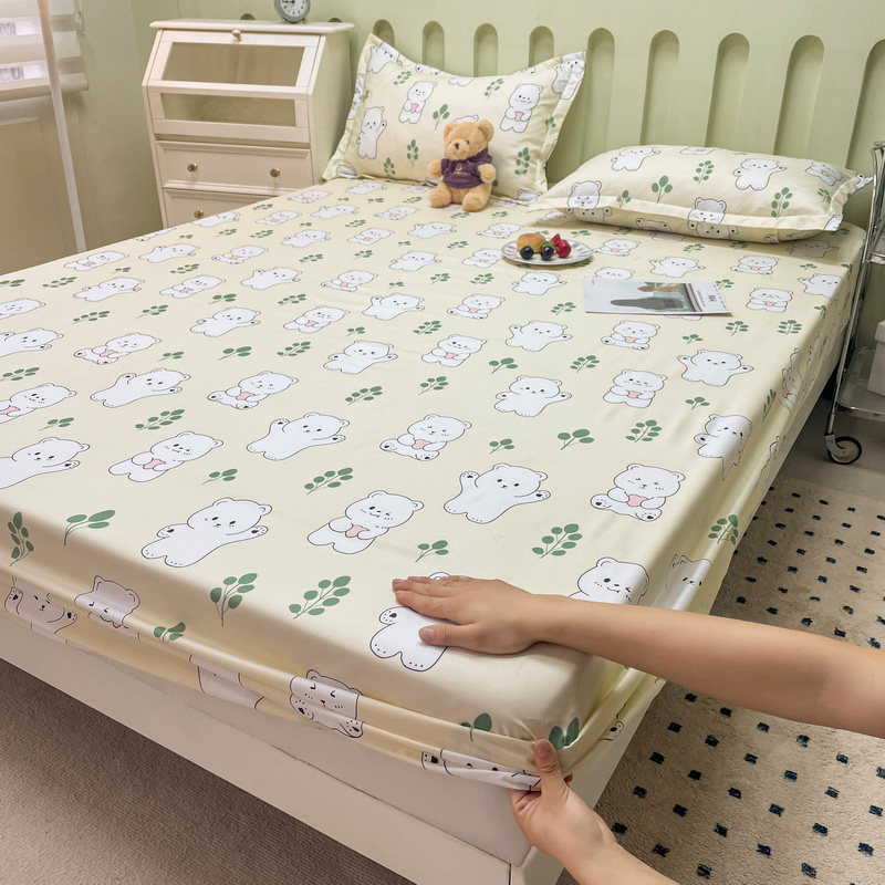 夏季牀笠单件f牀罩2023新款席梦思牀垫防尘牀包牀单款防滑牀套罩 - 图1