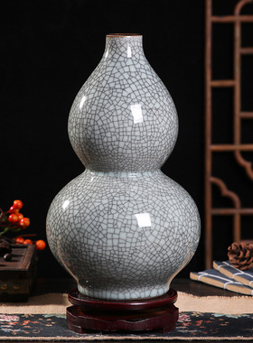 样板房酒店新中式摆件o博古架装饰品陶瓷器青瓷花瓶仿古瓷瓶工艺