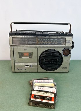 怀旧老物件七八十年代q录音机磁带卡带机磁带机餐厅摆件摄影道具