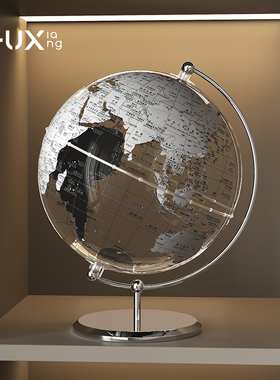 地球仪摆件客厅玄关书房办公y室桌面现代简约轻奢酒柜家居装饰品