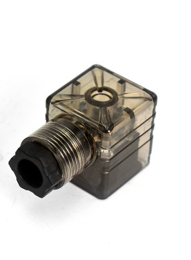 液压电磁阀拆装带灯透明插头12V/24V/110V/220V电磁铁线圈接线盒