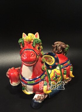 摆件石动物礼品家居饰品动物公仔精品招财马湾十二生肖陶瓷陶瓷