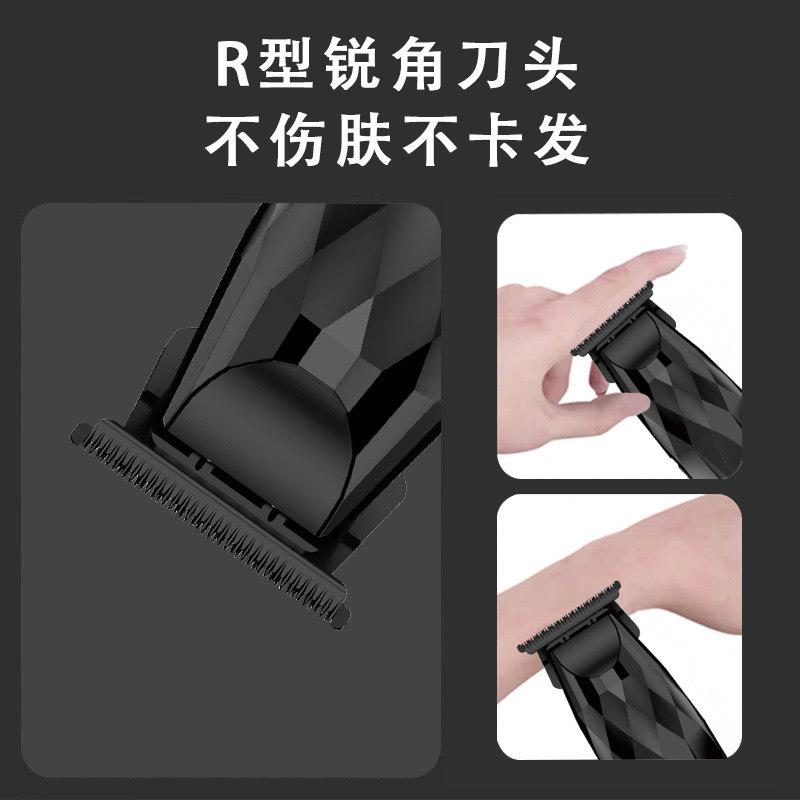 跨境热销电动推剪男士专用理发器油头雕刻推子渐变色数显剃头神器 - 图1