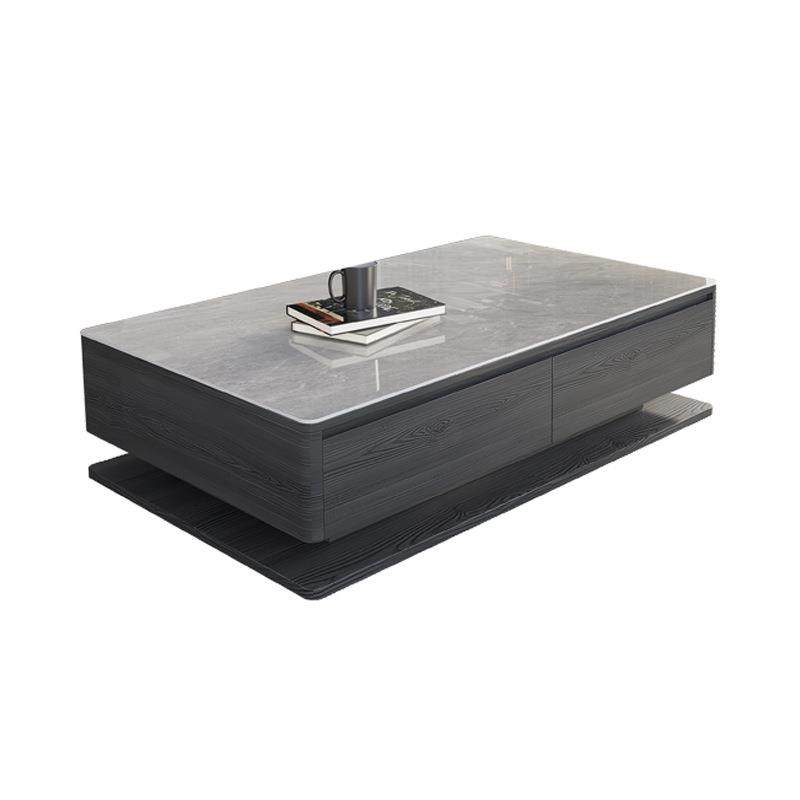 轻奢极简茶几电视柜组合家用高端现代小户型客厅新款黑色岩板茶台,淘宝优惠券,粉丝福利购,淘宝优惠卷