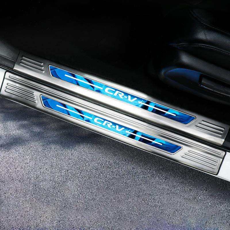 专用于17-21款CRV门槛条不锈钢黑钛迎宾踏板CR-V门槛保护板防刮,淘宝优惠券,粉丝福利购,淘宝优惠卷