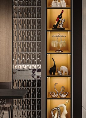 现代轻奢酒柜装饰品摆件客t厅电视柜别墅大平层高级感餐边柜工艺