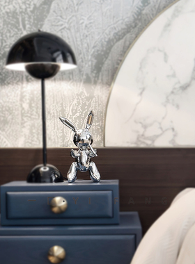 一匚 现代艺术创意兔子桌面摆件B 售楼处书房酒店样板房客厅民宿