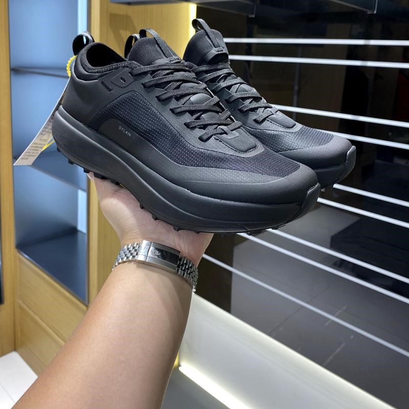 自留主推!巨好看!户外男士压胶拼接防水透气耐磨登山越野运动鞋 - 图2