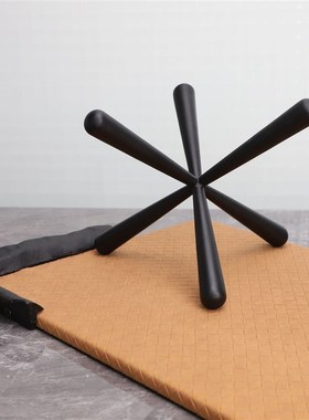 现代简约黑色金属六角样板房售楼部家居玄关客厅创意软装饰品摆件