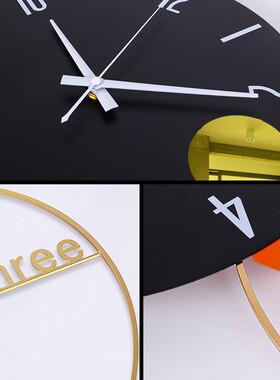 轻奢挂钟客厅时尚创意墙上挂式装饰时钟网红极简现代大气家用钟表
