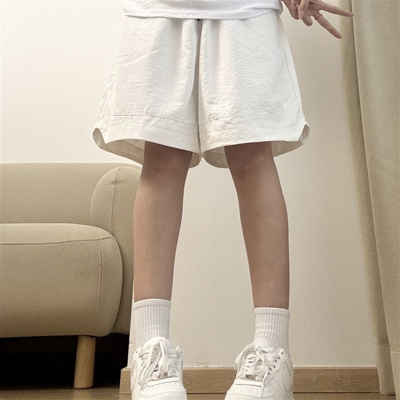 夏季薄款休闲日系宽松纯色五分透气运动短裤潮牌男女速干沙滩裤子,淘宝优惠券,粉丝福利购,淘宝优惠卷