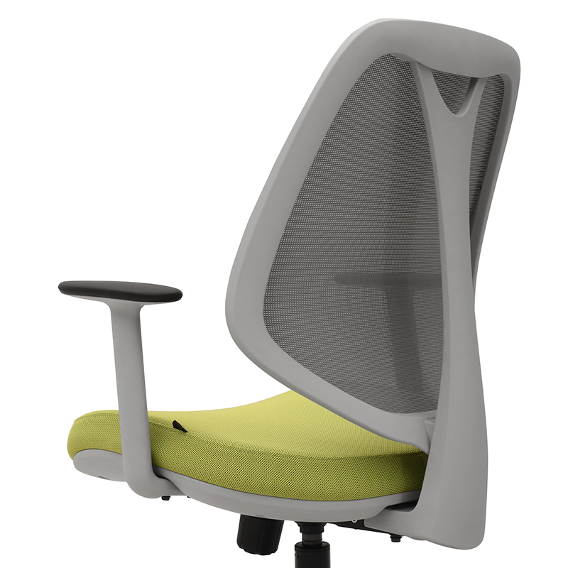 现代简约网布职员办公椅带扶手滑轮靠背电脑椅子员工转椅商用家具 - 图2