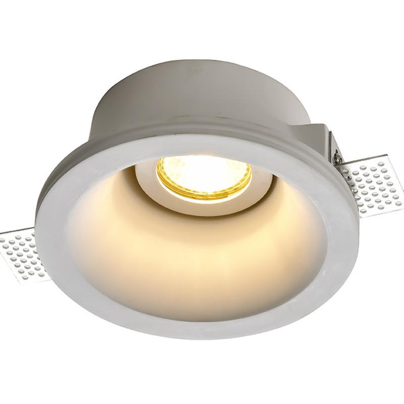 COB wall washing lighting spotlight plaster lamp double head frameless embedded LED ceiling downlight living room bedroom corridor