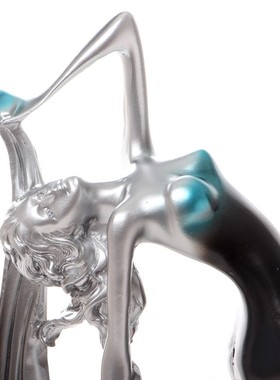 欧式家居装饰品客厅酒柜电视柜玄关博G古架人物工艺品摆件创意摆