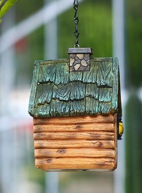 花园装饰庭院摆件屋户外鸟窝布置鸟挂窝保暖鹦鹉房子过冬品繁殖树