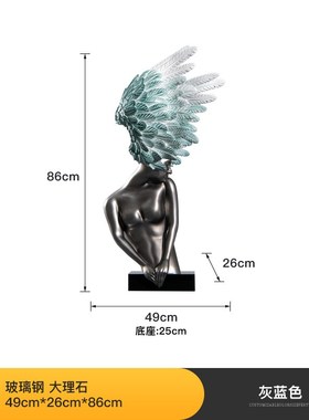 轻奢高档摆件现代创意客厅落地灯E酒店大堂会所艺术雕塑软装台灯