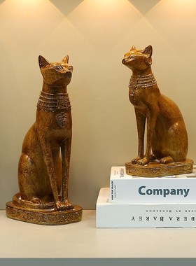 埃及猫神守护神摆件客厅户外庭院造景装饰书房玄关招财猫乔迁礼物