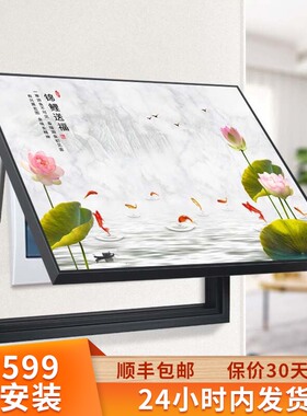 免打孔电表箱装饰画现代简约客厅餐厅挂画电闸箱配电箱遮挡墙壁画