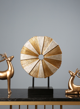 美式家居饰品鹿摆件客厅玄关电视柜酒柜装饰品现代软装轻奢工艺品